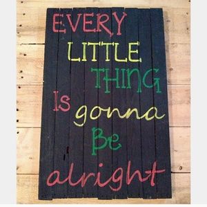 Handpainted Wallhanging Lyrics Decor